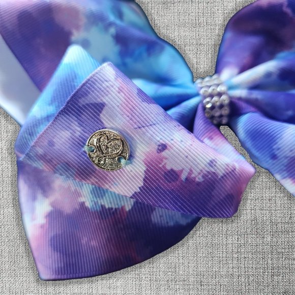 JoJo Siwa Tie Dye Rhinestone Bow Large - Picture 2 of 3